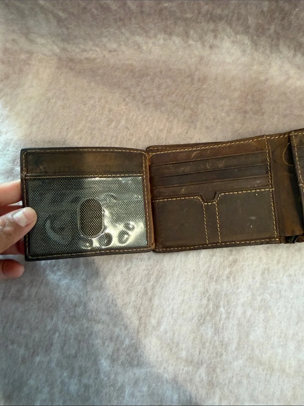 Fossil Brown Leather Bi-Fold Wallet